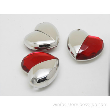 Silver Color Heart USB
